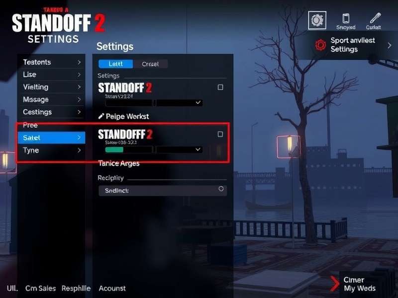 Standoff 2 PC gameplay screenshot showing sensitivity settings menu