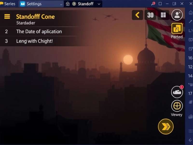 Standoff 2 गेम सेटिंग्स इंटरफेस