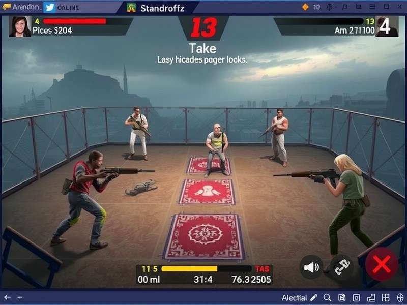 Competitive Standoff 2 gameplay on a mobile device showcasing intense action