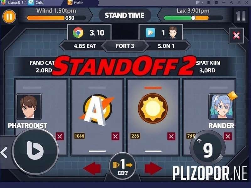 Standoff 2 intense multiplayer gameplay on Android device showing advanced tactics