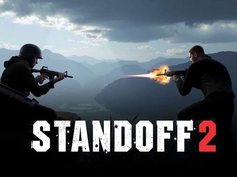 Gamer playing a competitive first-person shooter on a high-end PC setup