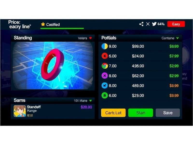 Visual infographic showing Standoff 2 price range from common to legendary items