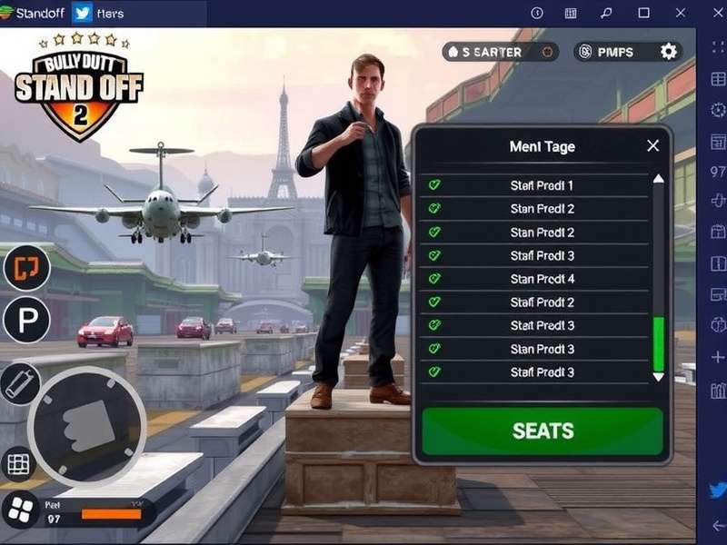 Conceptual diagram of a modern Standoff 2 mod menu interface showing ESP boxes, radar, and toggle switches