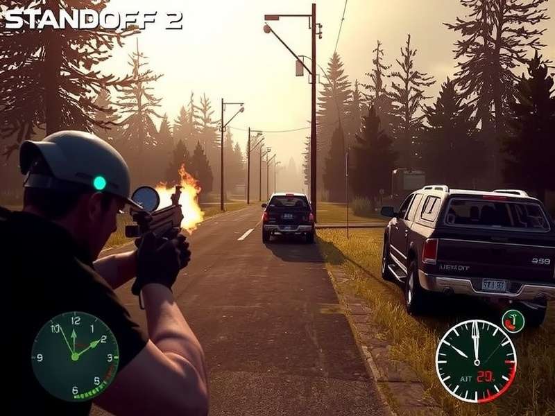 Standoff 2 PC version gameplay screenshot showing action-packed combat on Windows